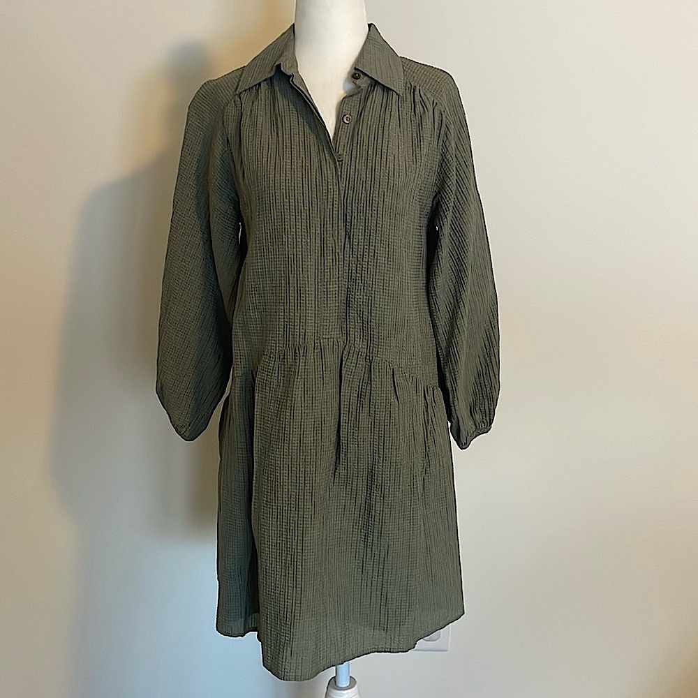 Club Monaco Textured Drop-waist Dress
